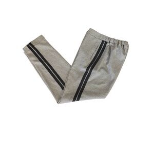 Mango black and white Joggers with Black Double Side Stripes